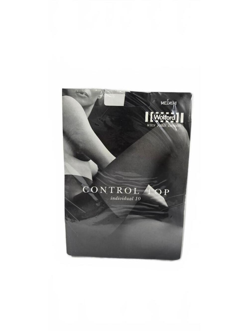 Wolford Control Top Individual 10 Tights in Nearly Black, Medium